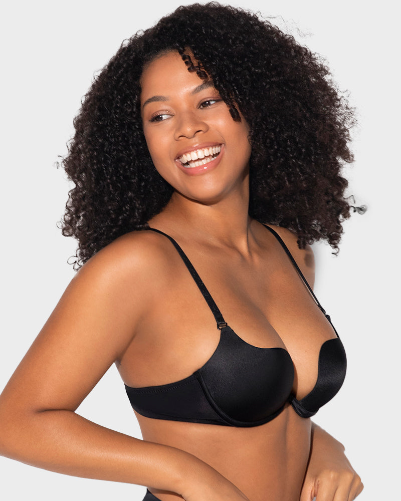 SheCurve Invisible U-Shaped Backless Push-Up Bra for Ultimate Smooth Lift