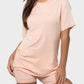 Women's Ultra-Soft Oversized Lounge Tee & Shorts Set with Pockets for Ultimate Comfort