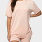 Women's Ultra-Soft Oversized Lounge Tee & Shorts Set with Pockets for Ultimate Comfort
