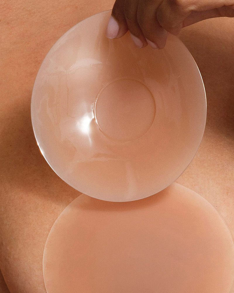 Seamless Ultra-Thin Invisible Silicone Nipple Covers for Smooth Look (2 Pairs)