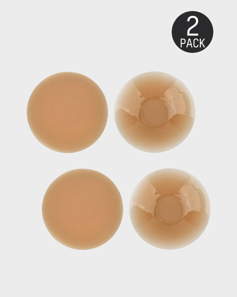 Seamless Ultra-Thin Invisible Silicone Nipple Covers for Smooth Look (2 Pairs)