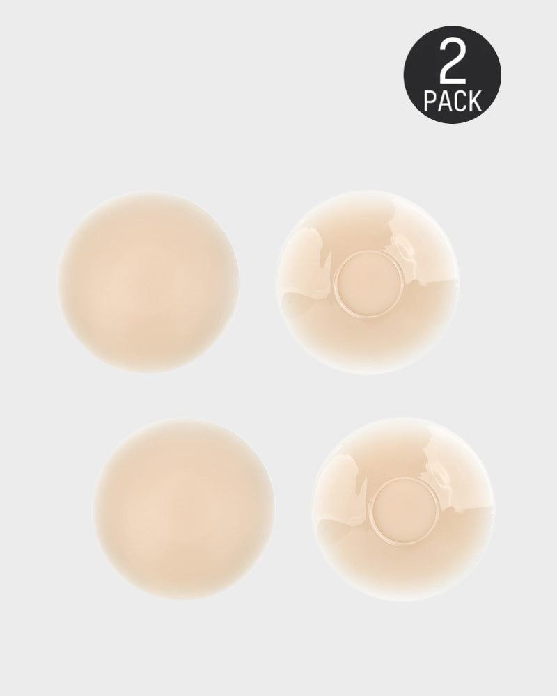 Seamless Ultra-Thin Invisible Silicone Nipple Covers for Smooth Look (2 Pairs)