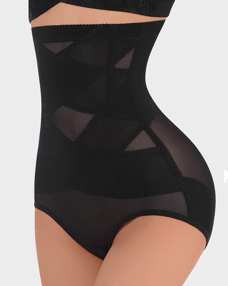 Ultra High Waist Tummy Control Mesh Shaping Panty Invisible Firm Support