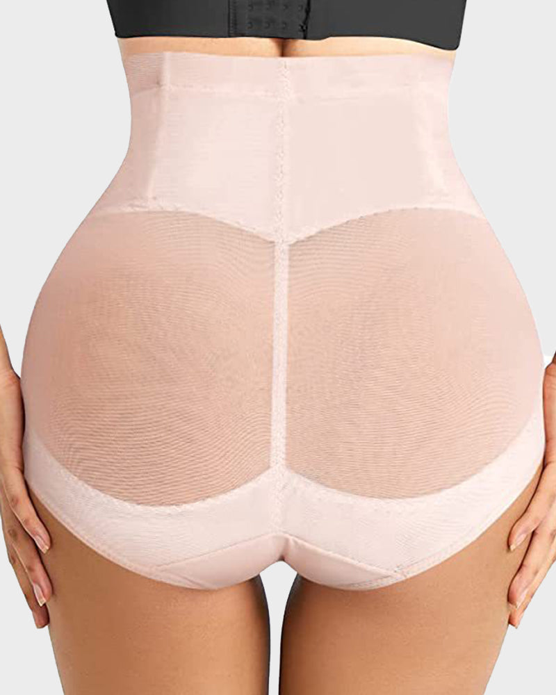Ultra High Waist Tummy Control Mesh Shaping Panty Invisible Firm Support
