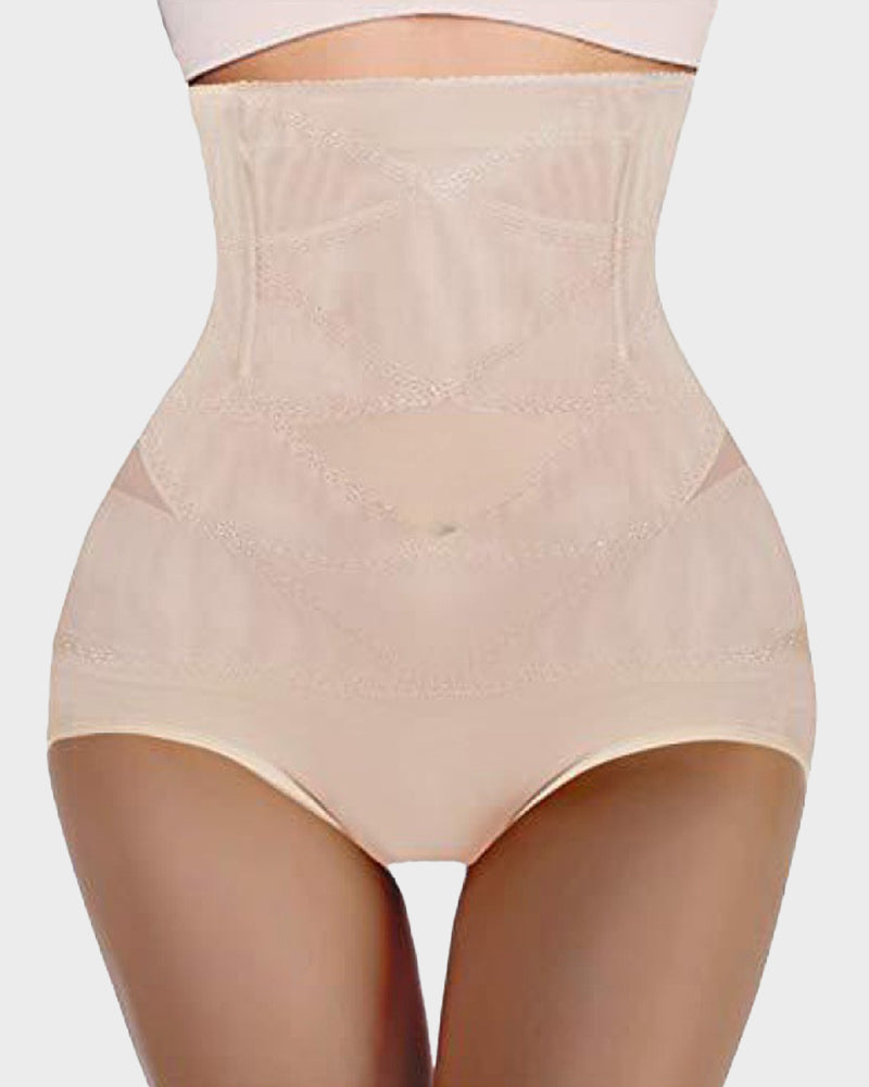 Ultra High Waist Tummy Control Mesh Shaping Panty Invisible Firm Support