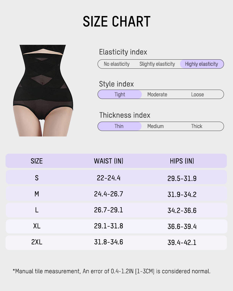 Ultra High Waist Tummy Control Mesh Shaping Panty Invisible Firm Support