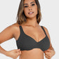 Comfortable Underwire Deep V-Neck Bra with Adjustable Straps for Support