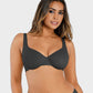 Comfortable Underwire Deep V-Neck Bra with Adjustable Straps for Support
