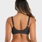 Comfortable Underwire Deep V-Neck Bra with Adjustable Straps for Support