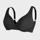 Comfortable Underwire Deep V-Neck Bra with Adjustable Straps for Support