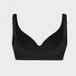 Comfortable Underwire Deep V-Neck Bra with Adjustable Straps for Support