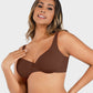 Comfortable Underwire Deep V-Neck Bra with Adjustable Straps for Support