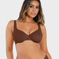 Comfortable Underwire Deep V-Neck Bra with Adjustable Straps for Support