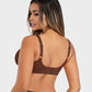 Comfortable Underwire Deep V-Neck Bra with Adjustable Straps for Support