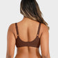 Comfortable Underwire Deep V-Neck Bra with Adjustable Straps for Support