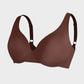 Comfortable Underwire Deep V-Neck Bra with Adjustable Straps for Support