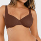 Comfortable Underwire Deep V-Neck Bra with Adjustable Straps for Support