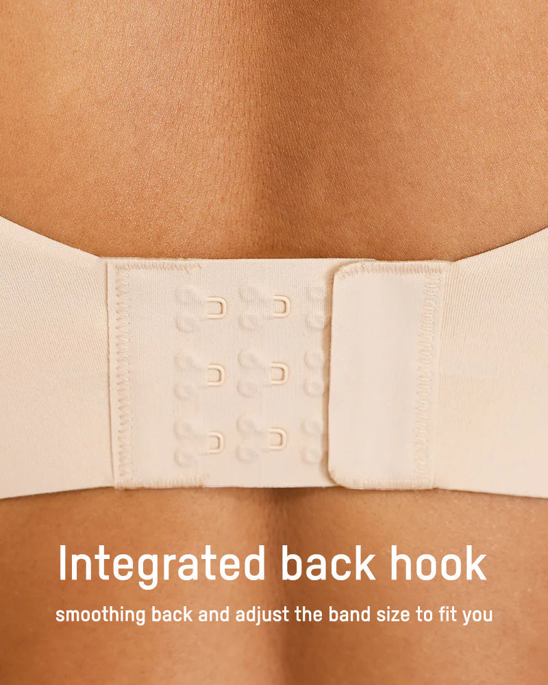 Comfortable Underwire Deep V-Neck Bra with Adjustable Straps for Support