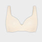 Comfortable Underwire Deep V-Neck Bra with Adjustable Straps for Support