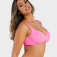Comfortable Underwire Deep V-Neck Bra with Adjustable Straps for Support
