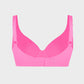 Comfortable Underwire Deep V-Neck Bra with Adjustable Straps for Support