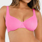Comfortable Underwire Deep V-Neck Bra with Adjustable Straps for Support