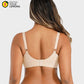 Comfortable Underwire Deep V-Neck Bra with Adjustable Straps for Support
