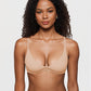 Comfortable Unlined Plunge Balconette Bra with Underwire for Everyday Support