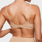 Comfortable Unlined Plunge Balconette Bra with Underwire for Everyday Support