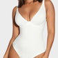 Seamless V-Neck Tummy Control Thong Bodysuit Shapewear: Smooth, Sculpt, Flatter.