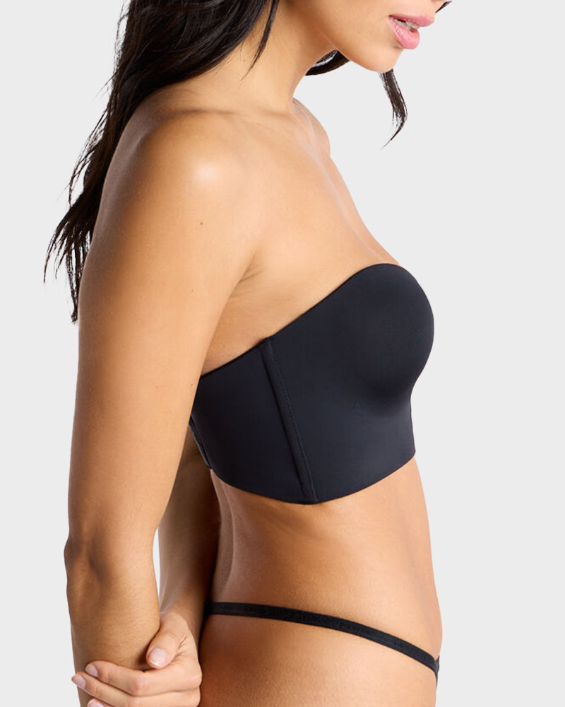 Comfortable Wire-Free U-Plunge Strapless Bra with Multiway Convertible Straps