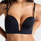 Comfortable Wire-Free U-Plunge Strapless Bra with Multiway Convertible Straps