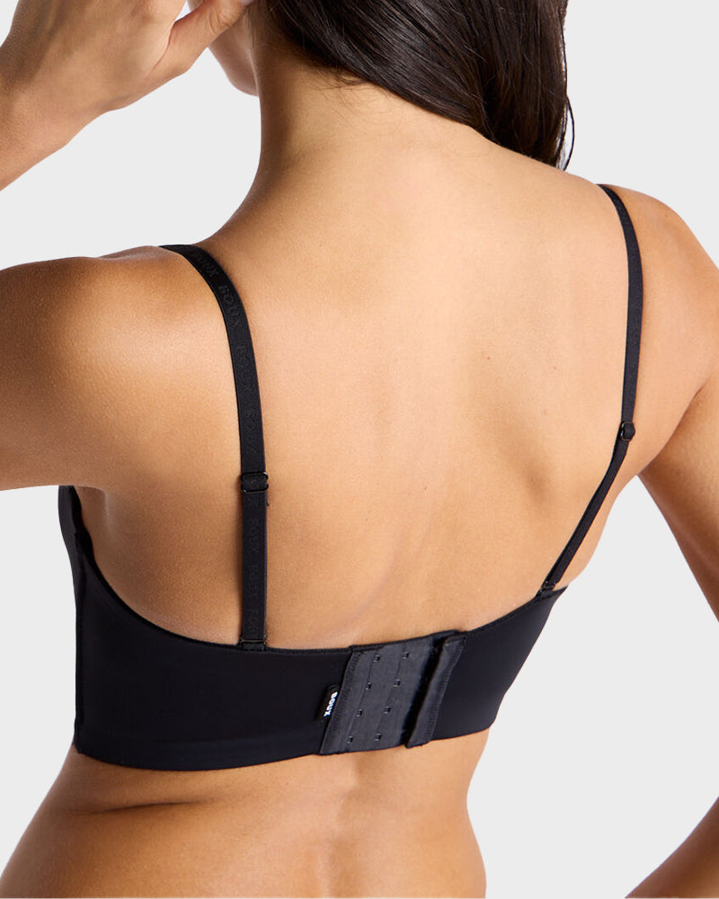 Comfortable Wire-Free U-Plunge Strapless Bra with Multiway Convertible Straps