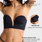 Comfortable Wire-Free U-Plunge Strapless Bra with Multiway Convertible Straps