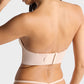 Comfortable Wire-Free U-Plunge Strapless Bra with Multiway Convertible Straps