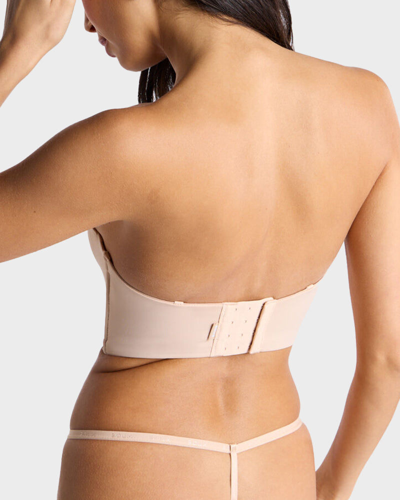 Comfortable Wire-Free U-Plunge Strapless Bra with Multiway Convertible Straps