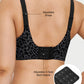 Comfortable Wireless Leopard V-Neck Contour Bra for Stylish Everyday Support