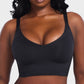 Ultra-Comfort Wireless V-Neck Smoothing Bra with Back & Side Support