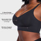 Ultra-Comfort Wireless V-Neck Smoothing Bra with Back & Side Support