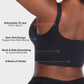 Ultra-Comfort Wireless V-Neck Smoothing Bra with Back & Side Support
