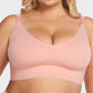 Ultra-Comfort Wireless V-Neck Smoothing Bra with Back & Side Support