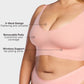 Ultra-Comfort Wireless V-Neck Smoothing Bra with Back & Side Support