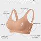 Comfort-Fit Wireless V-Neck Jelly Push-Up Bra for Full Coverage Support