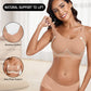 Comfortable Wireless V-Neck Jelly Push-Up Bra for Full Coverage Support