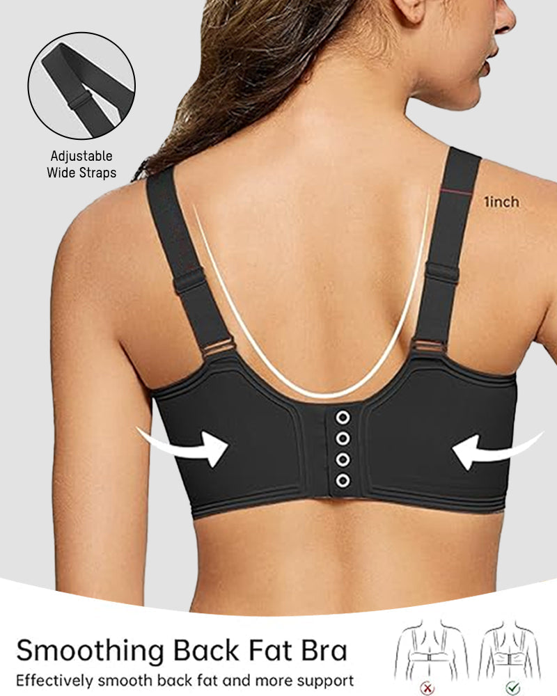 Comfort-Fit Wireless V-Neck Jelly Push-Up Bra for Full Coverage Support