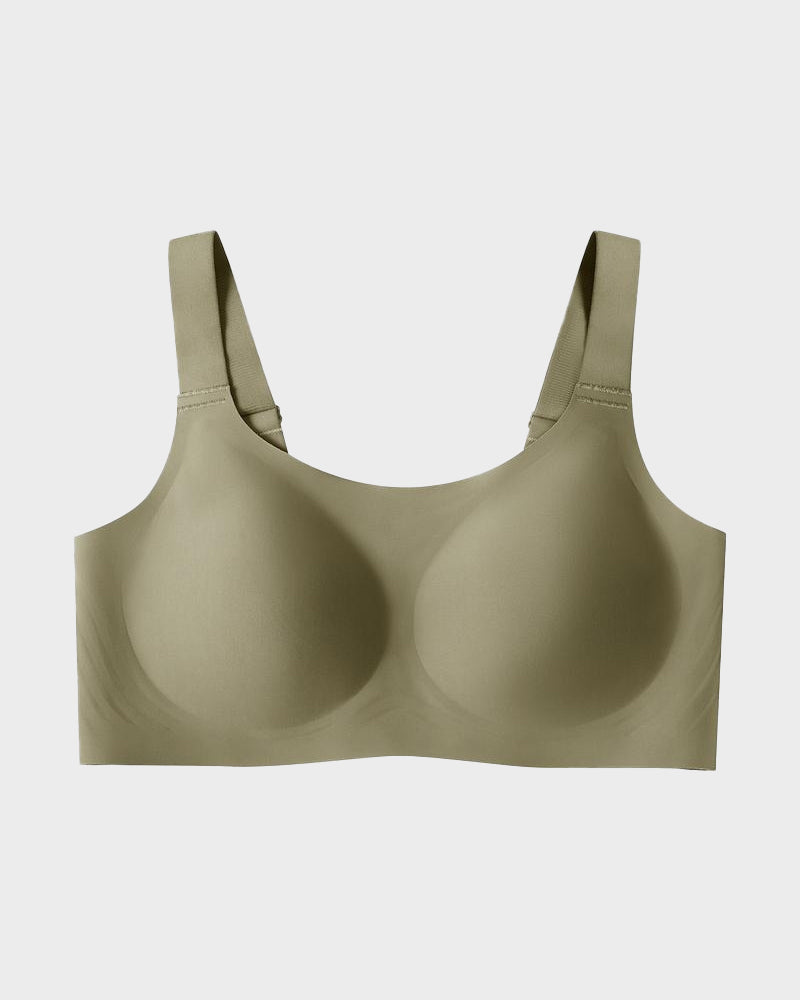 Wireless Full Coverage Jelly Bra with Breathable Straps for Ultimate Comfort