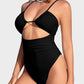 Women's One Piece Flattering Cheeky High Cut Out Cute Swimsuit