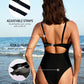 Women's Flattering Cheeky High-Cut One-Piece Swimsuit with Stylish Cut-Outs