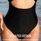 Women's Flattering Cheeky High-Cut One-Piece Swimsuit with Stylish Cut-Outs
