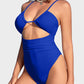 Women's One Piece Flattering Cheeky High Cut Out Cute Swimsuit